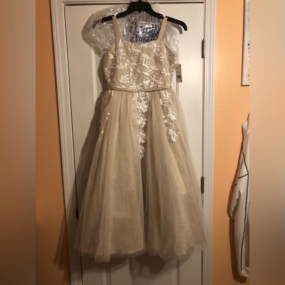 Chantilly Lace size 16 girls NWT- smoke free home. Missed return date.